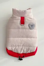 ペット用 防寒フリースコート【犬猫兼用・装着可能なリードホール・秋冬用】