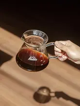 耐熱ガラス製 ハンドドリップコーヒーサーバー【シェア用・デザイン性抜群】