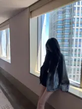 秋用ビンテージ風デニムジャケット【ルーズフィット・女性用・カジュアル】