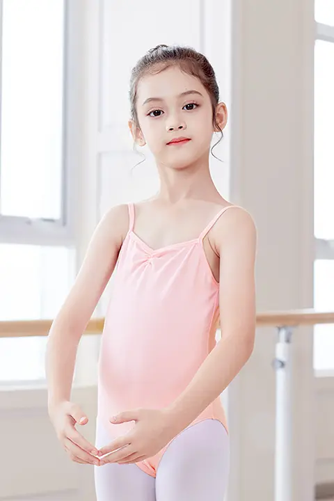 女児用 バレエ・ダンスワンピース【夏用・ノースリーブ・練習着】