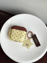 ブラウンドットデザインのAirPods第3世代兼用ケース【衝撃吸収・ワイヤレス・女性向け】