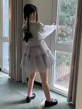 バレエ風デザインのノースリーブプリンセスチュチュスカート【Aライン・ゆったり・カジュアル】
