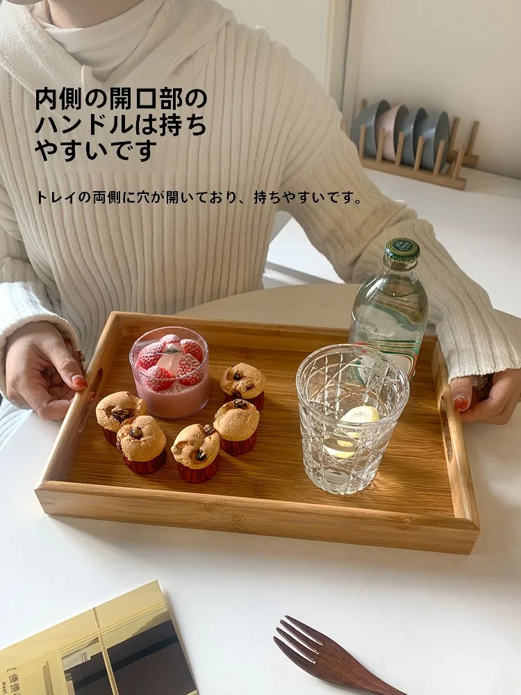 キッチンをスッキリ整理！収納グッズおすすめ - 竹製長方形トレイの特徴と使い方