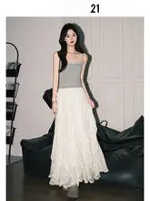 ロングスカート レディース 花柄 レース アシンメトリー フリル ドレープ 甘め フェミニン インスタ映え 春物 「Forever21」