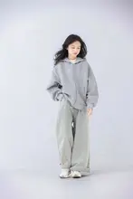 おしゃれな星デザイン キッズパーカー【ゆったりシルエット・春秋用・フード付き】