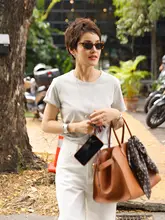 高密度ロングパイルコットンTシャツ インナー 春夏 用 レディース 通気性 着心地