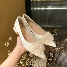 粗めヒールのフレンチスタイルパンプス【結婚式対応・大きいサイズ・夏用】（セットアップ対応）