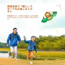 TAN XIAN ZHE 凧セット キッズ 男の子 女の子 大人 初心者 微風で上がりやすい カートン柄 糸巻き付き