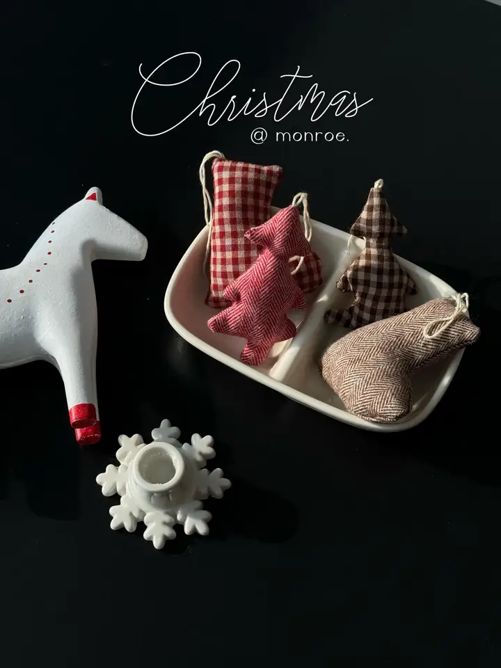 ファブリックオーナメント クリスマス 鹿 デザイン ハンドメイド 卓上ディスプレイ DIY ツリー インテリア