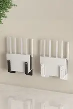 壁掛けルーター収納ラック【穴あけ不要・テレビ上設置用・機器用】