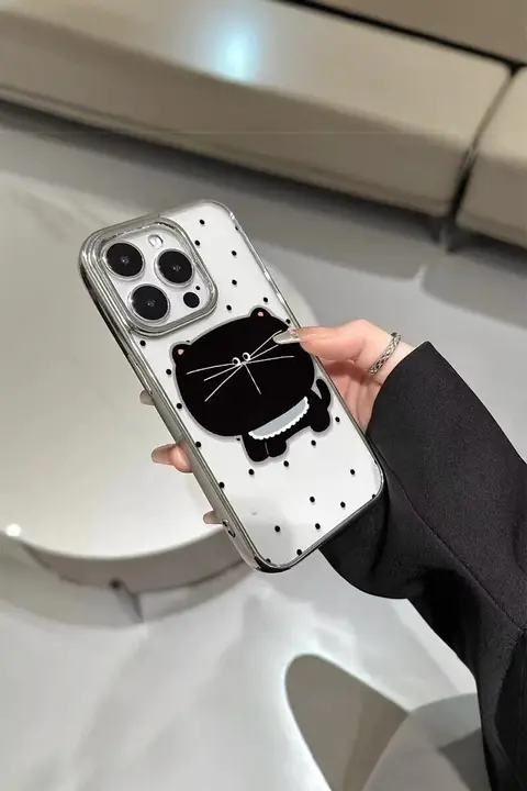 Apple 16promax 携帯ケース 水玉模様の大きな顔に適しています