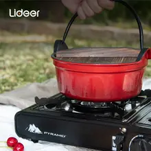 立德尔 ホーローすき焼き鍋 22cm【鋳鉄製・厚手・レトロデザイン】