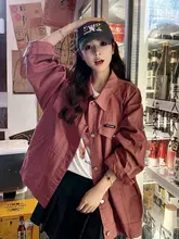 パウダーパープルのデニムジャケット【女性用・工事作業風・ジャストフィット】