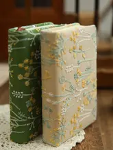 A6布製刺繍ノート【ブランク横線・携帯用・日記帳・手帳】