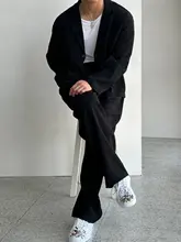 テクスチャー感のあるカジュアルスーツ【春秋用・ジャケット・ストレートパンツ】（セットアップ対応）