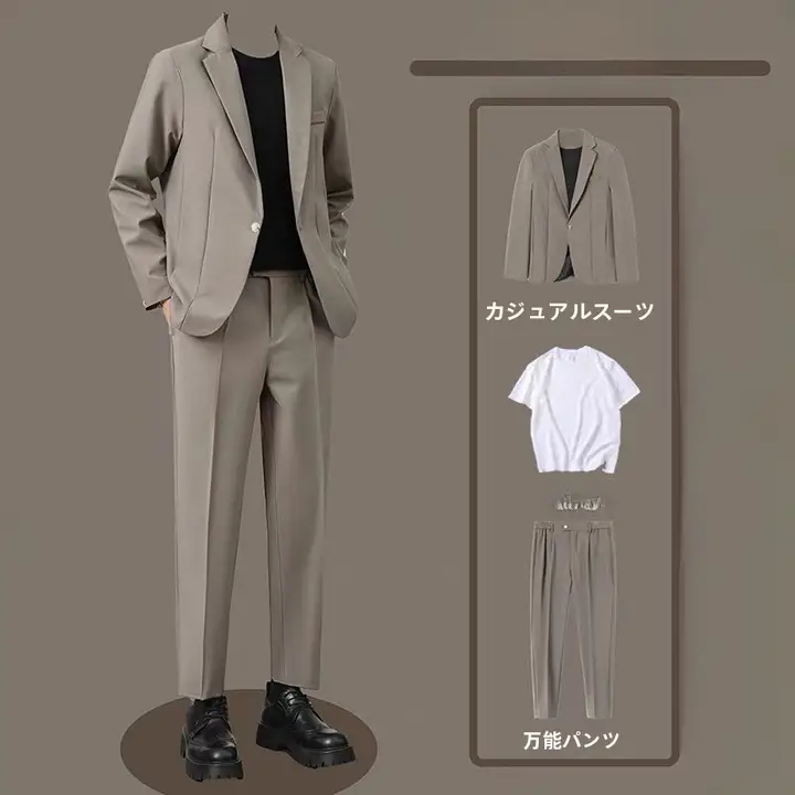 ビジネスカジュアルスーツジャケット【フィット・シワ防止・春秋向け】（セットアップ対応）