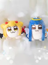 キーホルダー ストラップ ポプテピピック 悪魔 天使 もこもこ ぬいぐるみ バッグチャーム