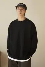 XXSTORE 480G無地ラウンドネックスウェット【ユニセックス・ルーズフィット・長袖】