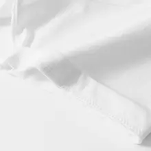極上の柔らかさの白いコットン半袖Tシャツ【小さな襟・ユニセックス・シンプルデザイン】