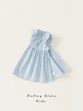 女の子用夏のワンピース【おしゃれなデザイン・かわいいフリル付き】