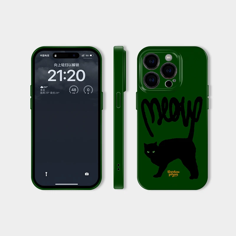 iPhone14手帳型ケースに合う個性的なデザインは？三口一画のアート風ケースがおすすめ！