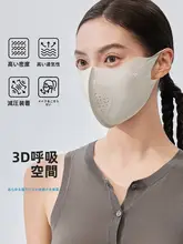 UVカットマスク レディース 3D立体 通気性 ヒアルロン酸配合 目元カバー 顔全体カバー 春夏用「VVC」