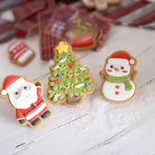 クリスマスクッキー型セット【ジンジャーブレッドマン・雪だるま・クリスマスツリー・アイシング用】