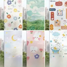 不透明な窓ガラス用遮光シール【自粘着・寝室用・遮熱・模様入り】