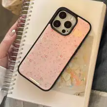 フラワーローズデザインのスマホケース【iPhone対応・衝撃吸収・全包型】
