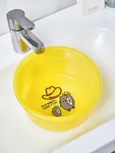 赤ちゃん用洗面器【厚手プラスチック・かわいいカートンデザイン・子供用】