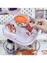 有孔ボード ディスプレイラック 360度回転 卓上 多段 コンパクト アクスタ フィギュア バッジ グッズ 収納