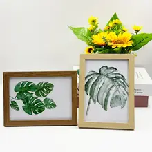 シンプルなDIY木製写真フレーム【台座付き・フォトウォール用・オリジナルデザイン】