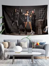 壁掛けタペストリー ポスター 背景布 ヒップホップ ストリート 音楽 インテリア 壁デコ 「Black Eyed Peas」