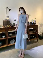 法式デザインのバンドカラータンクトップ【高腰・細見え】とスリムフィットスカート（セットアップ対応）