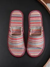 夏のボヘミアンコットンとリネンのサンダル