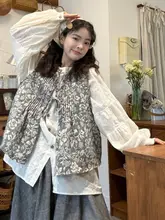 フレンチ風ヴィンテージデザインのシャツとリボンベスト【春季用・女性用】と優雅な半身スカート（セットアップ対応）