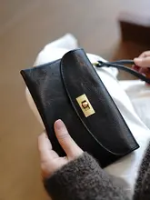 極上の柔らかさの革製大容量ロック式財布【シンプル・レトロ・スマートフォン収納】