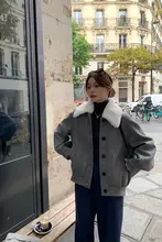 秋冬用 チェック柄ウールコートとスカートのファッションスタイル（セットアップ対応）