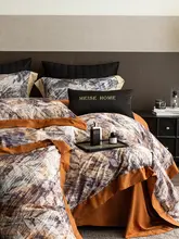 高級感のある全棉磨毛ベッドリネン【加厚・シンプルデザイン・四点セット】（セットアップ対応）