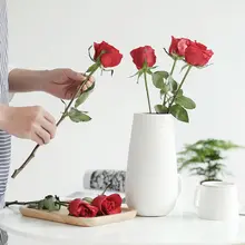 北欧風 簡約デザイン 陶製アートフラワーベース【リビング・オフィス用・装飾】