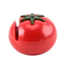 キッチン用包丁研ぎ器【陶器製・両面対応・可愛いトマトデザイン】