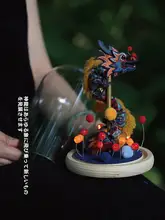 立体刺繍の光る龍のランプ【DIY手作り素材キット・非遺産の贈り物】