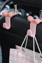 可愛いリボンデザインの車用椅子背掛けフック【車内収納用】