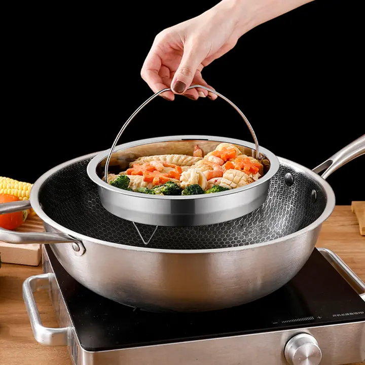 304ステンレススチール蒸し器【電気炊飯器用・米とスープの分離器】