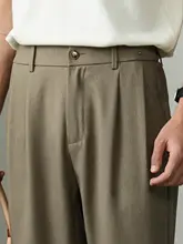 大人のカジュアルストレートパンツ【通勤用・軽量・シンプルデザイン・高級感】