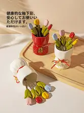 モダンデザインのステンレス製フルーツフォーク収納容器【高級感・食品Grade・デザート・ケーキ用】