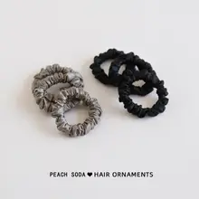 サテン風 褶皺ヘアゴム【高弾力・耐久性・簡約デザイン】