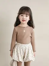 子供用 カートゥーンウサギ柄 長袖Tシャツ【秋冬用・可愛い・カジュアル】