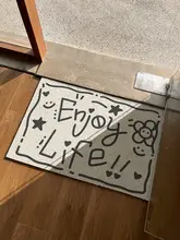 耐汚れ・洗濯不要の玄関マット【カット可能・滑り止め付き・シンプルデザイン】