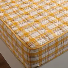 全棉製 夹棉ベッドカバー【防塵・防滑対応・全包】